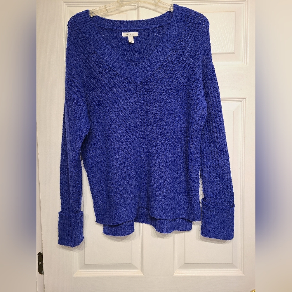 Nine West Cuffed Sleeve Oversized Sweater Size Small